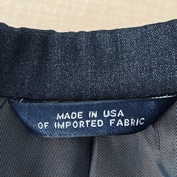 Brooks Brothers Men's Wool Black Blazer Size 42 Regular Three Buttons Full Lined - Picture 8 of 13